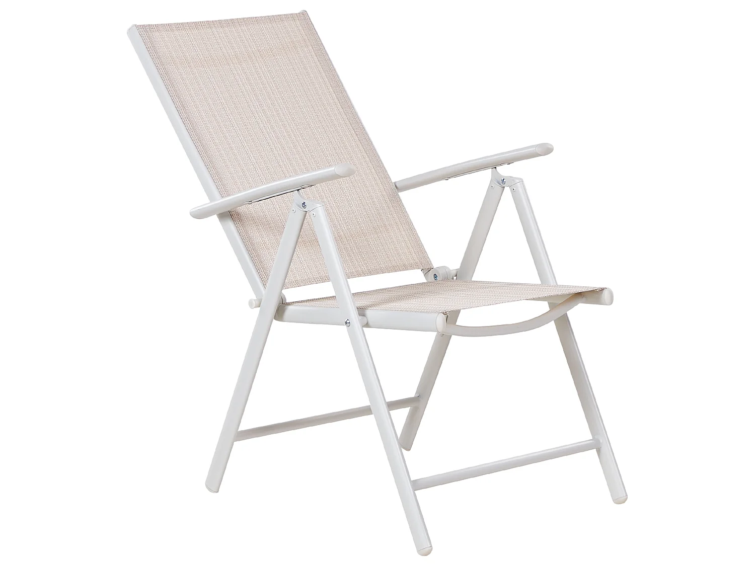 Lot de 6 chaises de jardin CATANIA Métal Beige