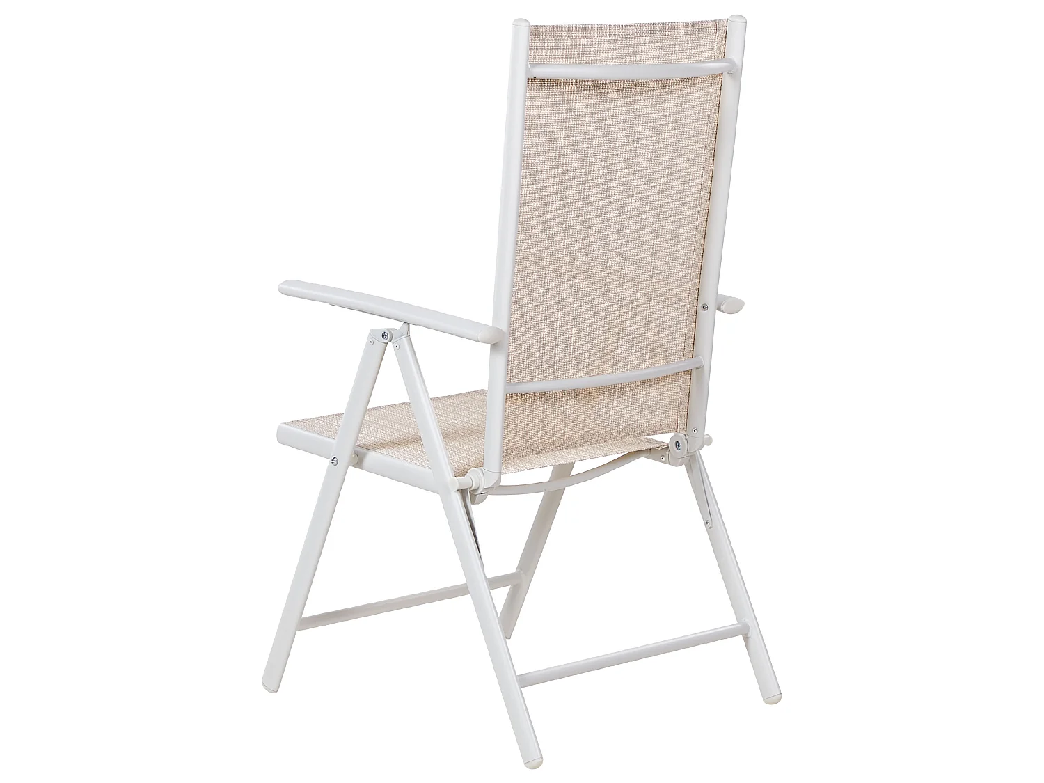 Lot de 6 chaises de jardin CATANIA Métal Beige