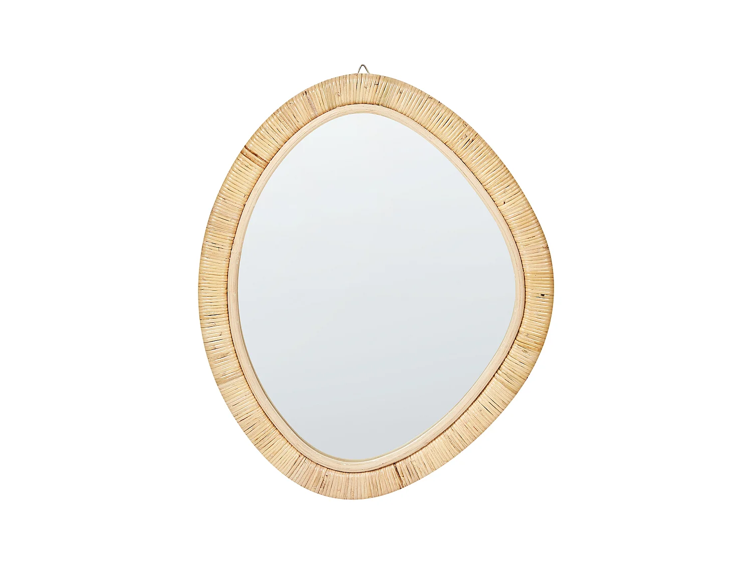 Miroir ZAATARI 50 cm 60 cm Rotin Naturel