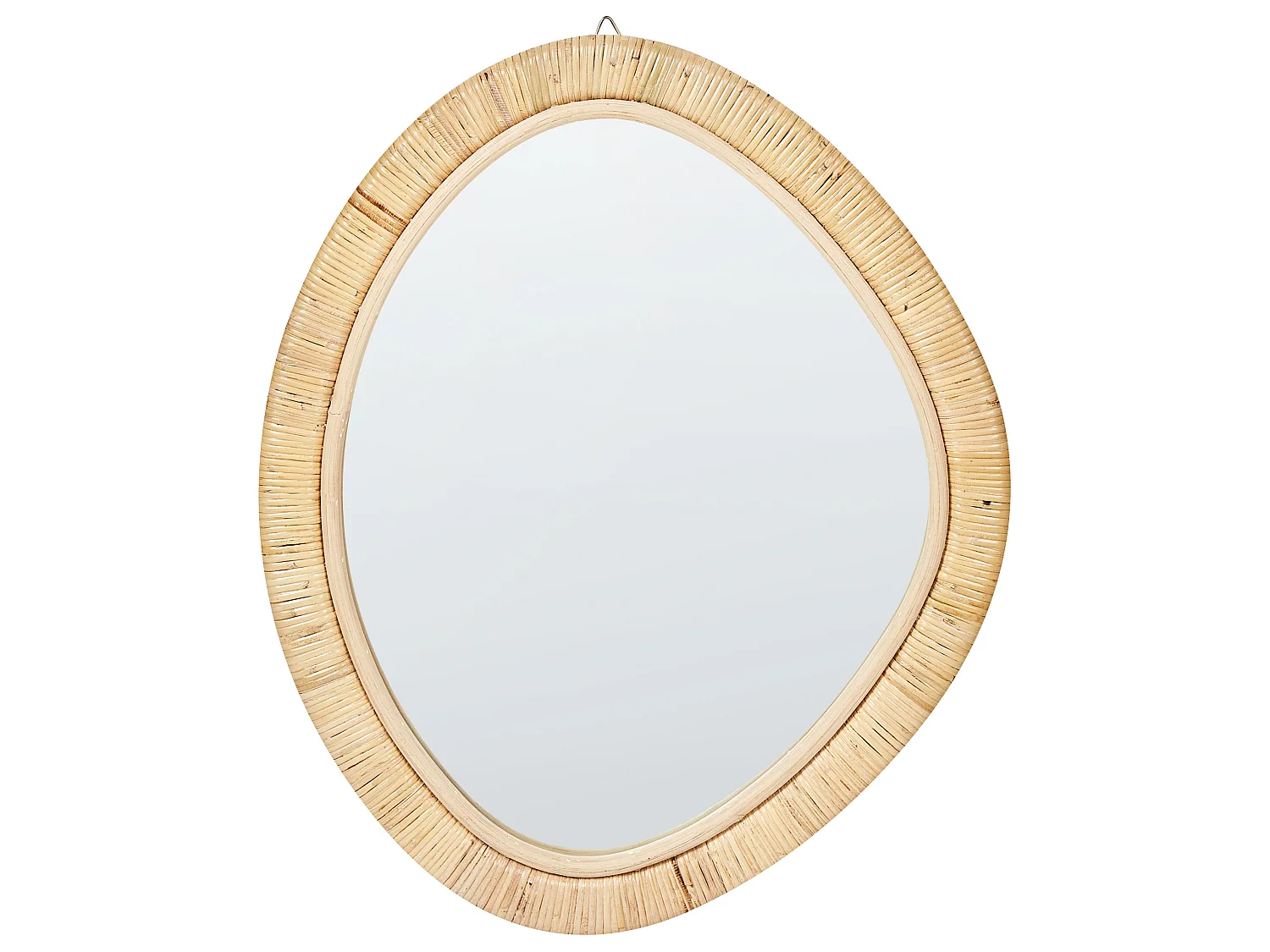 Wandspiegel ZAATARI 50 cm 60 cm Rattan Naturfarben