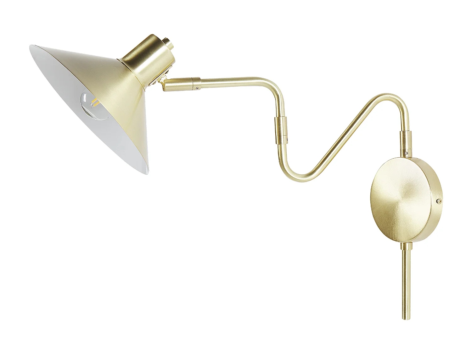 Wandlamp BALIEM Verstelbaar Metaal Goud