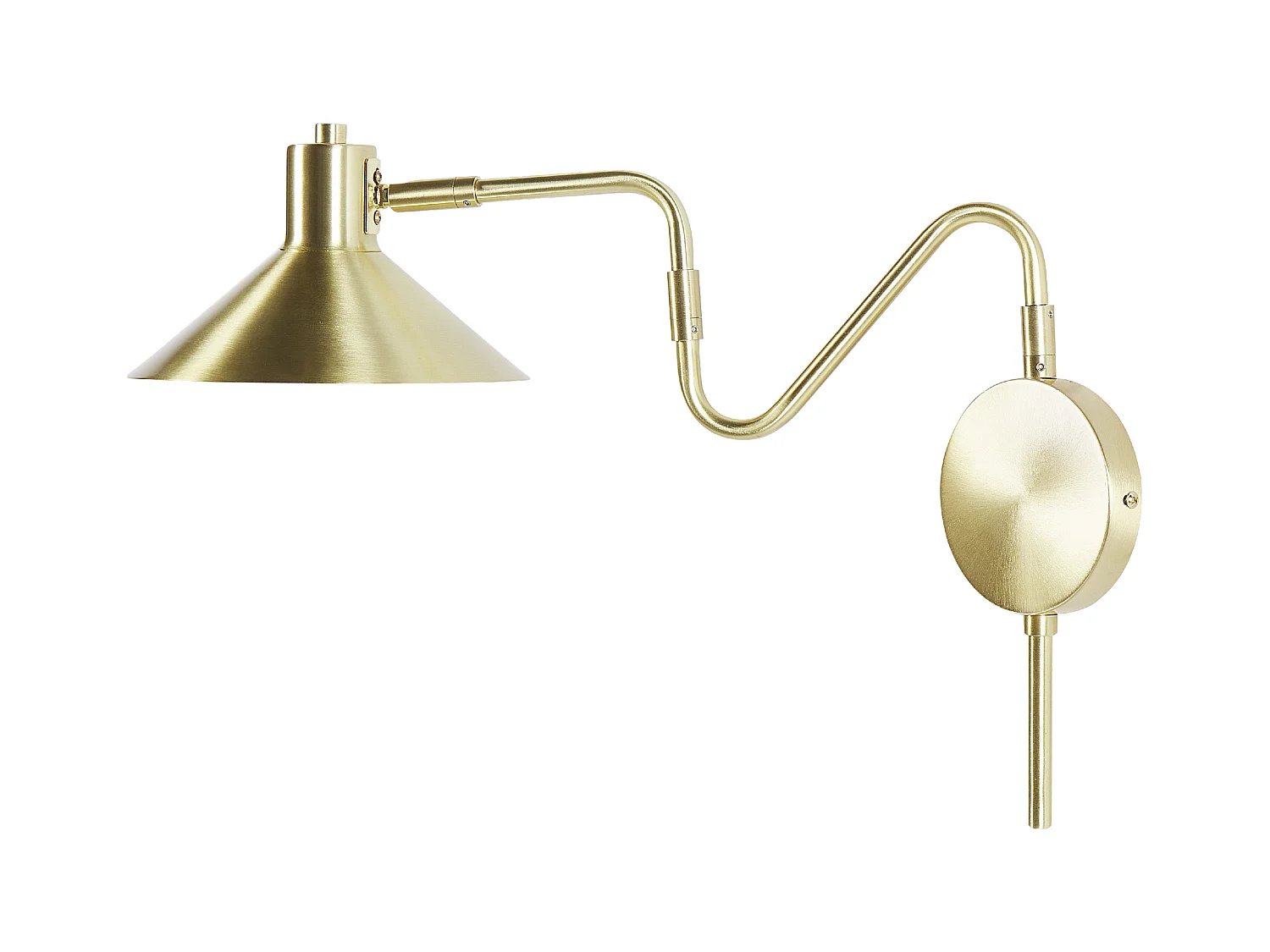 Lampe murale BALIEM Réglable Métal Doré