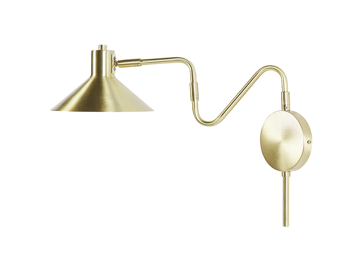 Lampe murale BALIEM Réglable Métal Doré
