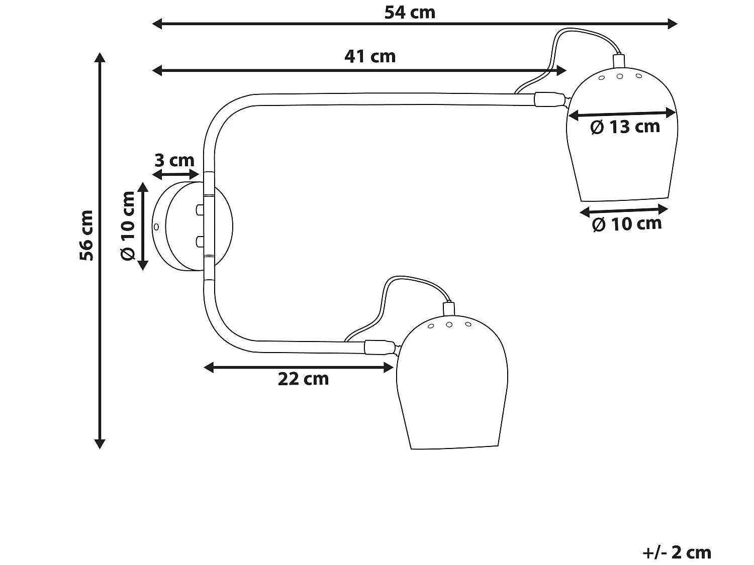Applique ESTRELLA Regolabile Metallo Grigio chiaro