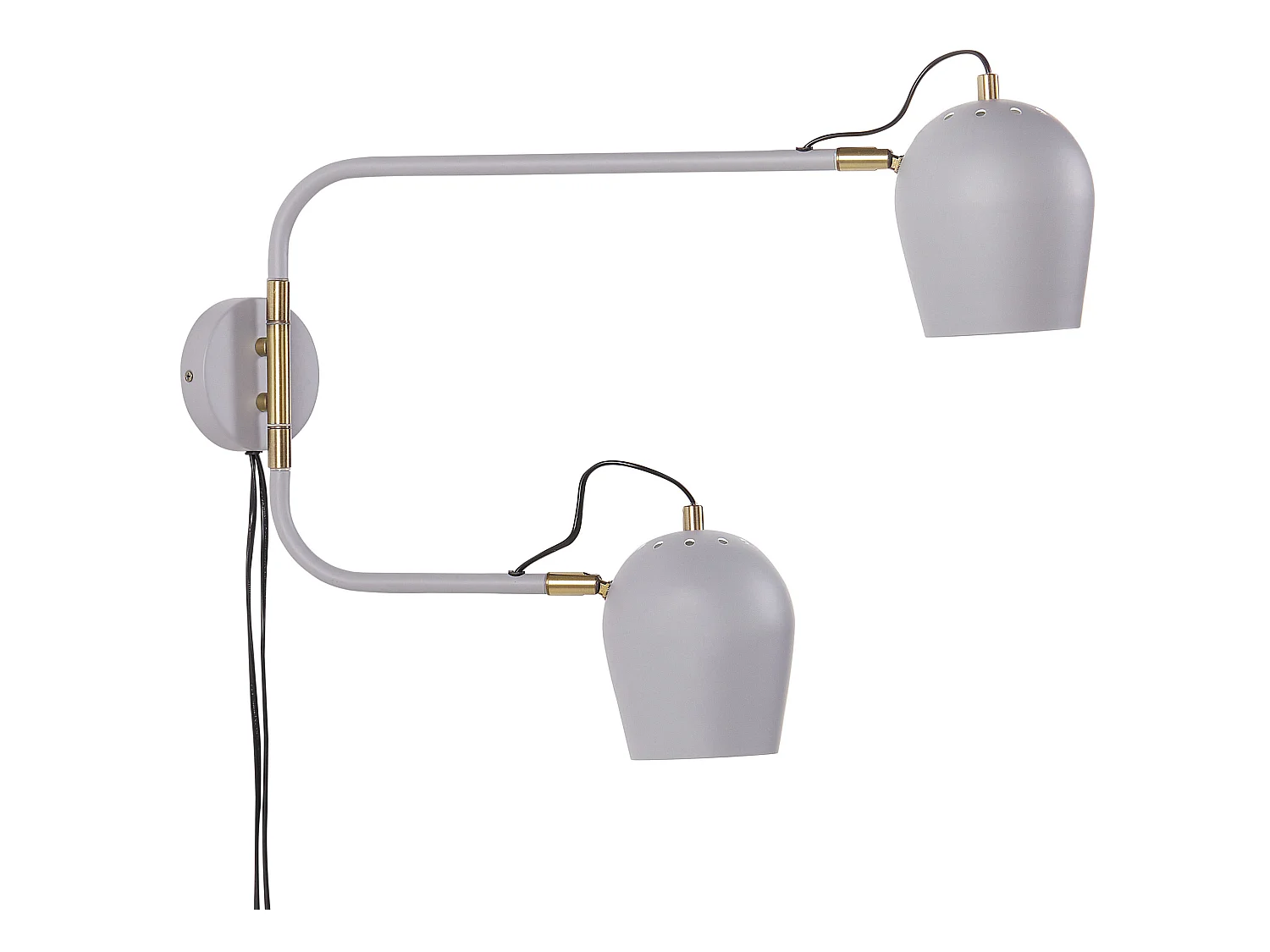 Lampe murale ESTRELLA Réglable Métal Gris clair