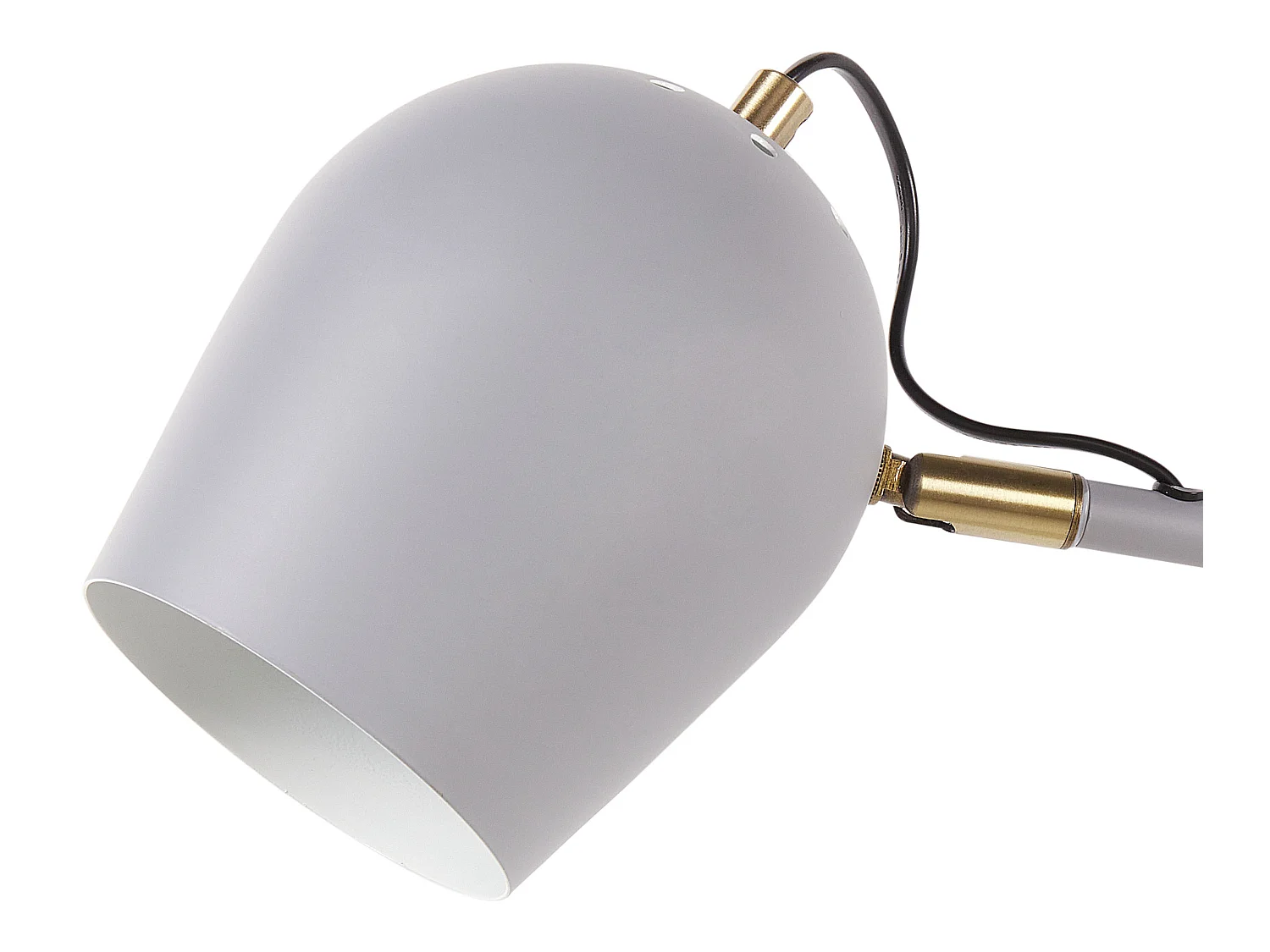 Wandlampe aus Eisen grau / messingfarben 2-flammig modern Wohnzimmer Estrella