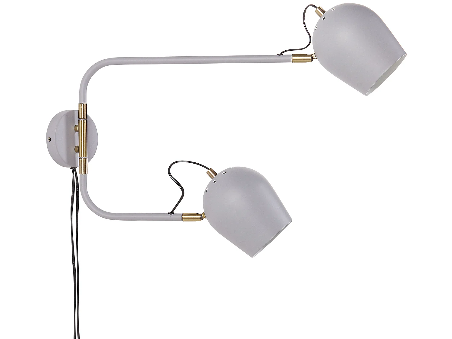 Lampe murale ESTRELLA Réglable Métal Gris clair