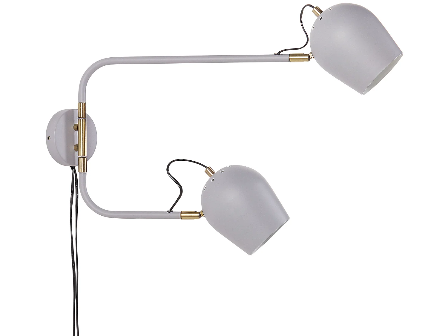 Wandlamp ESTRELLA Verstelbaar Metaal Lichtgrijs