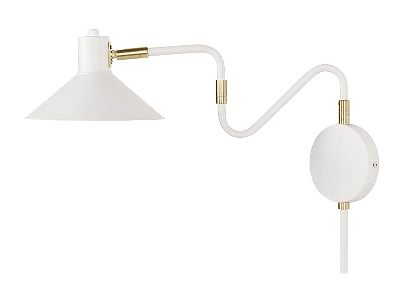 Lampa ścienna BALIEM Regulowana Metal Biały