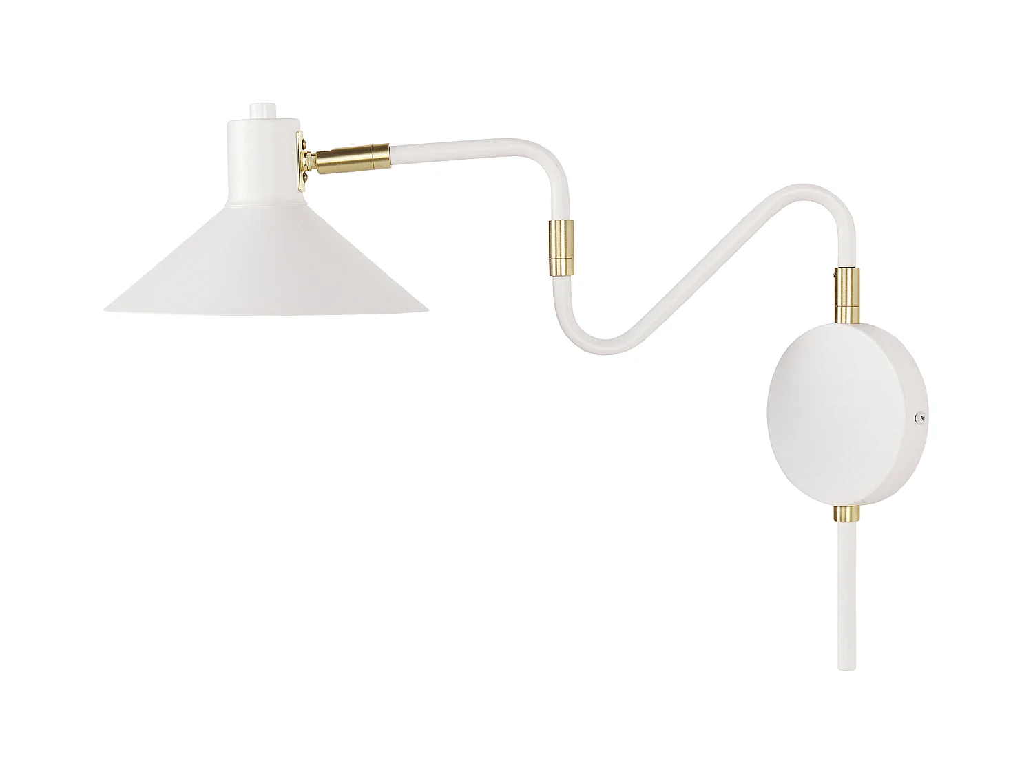 Lámpara de pared BALIEM ajustable Metal Blanco
