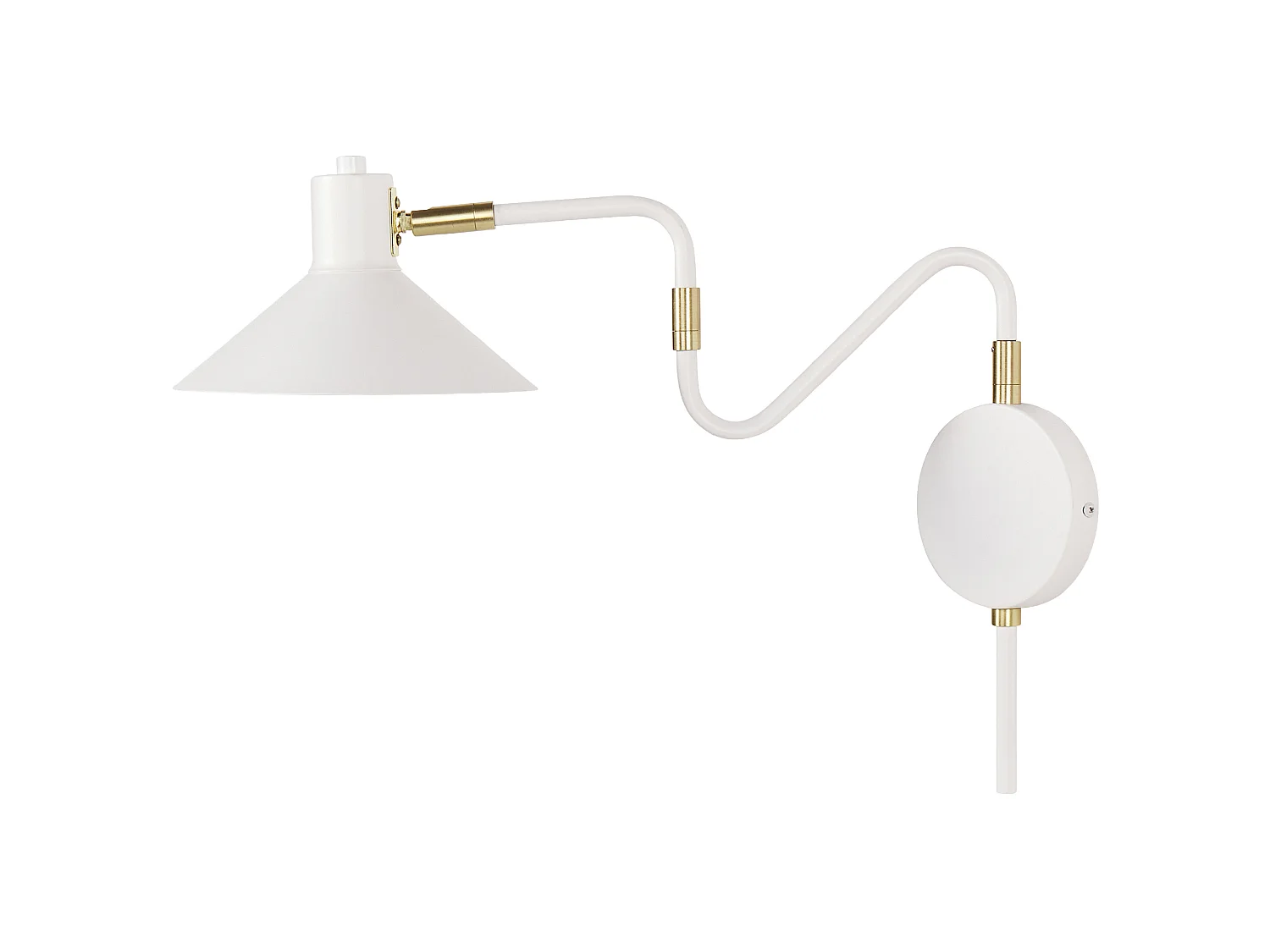 Lampe murale BALIEM Réglable Métal Blanc