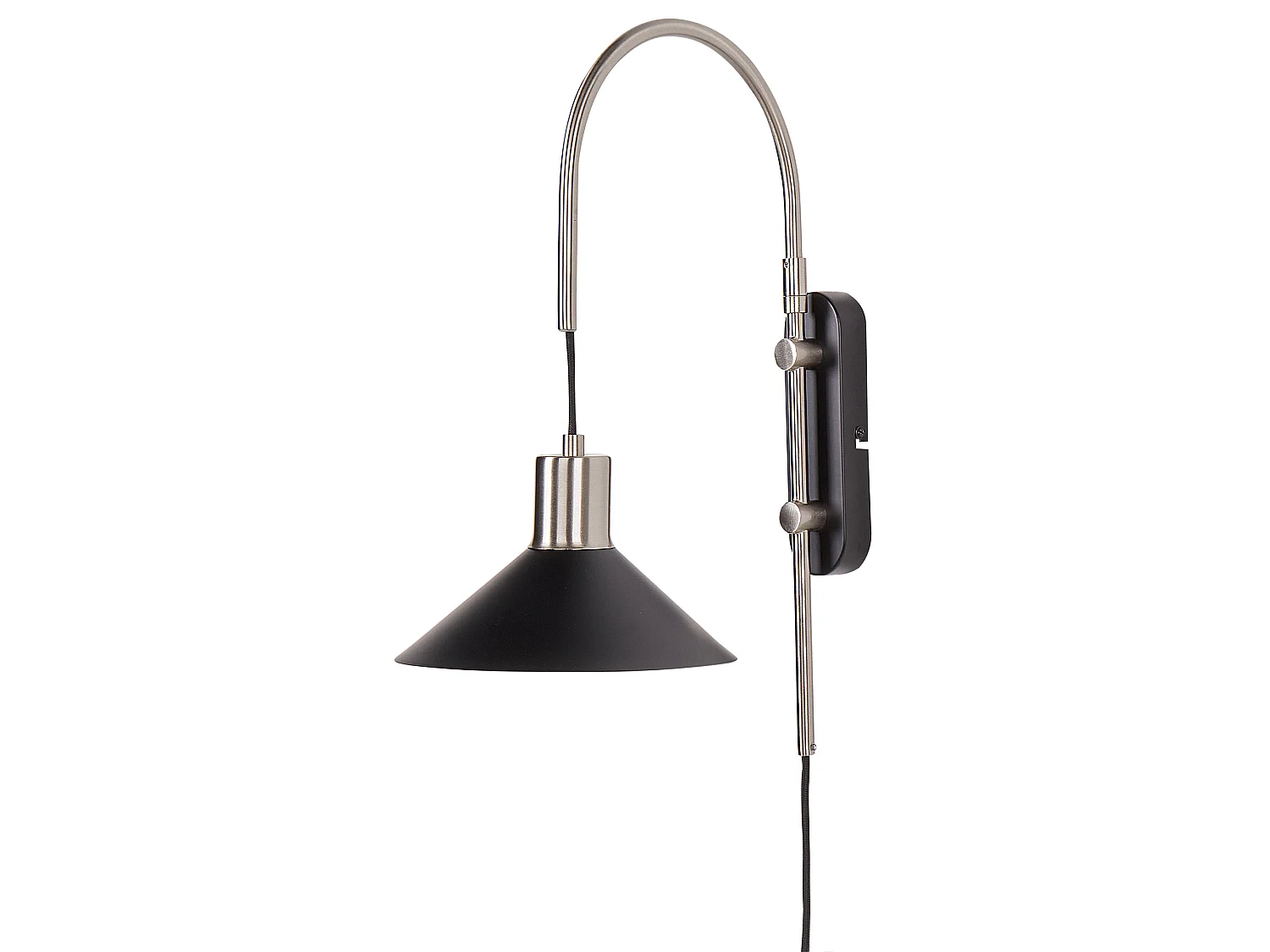 Lampe murale SISSA Réglable Métal Noir