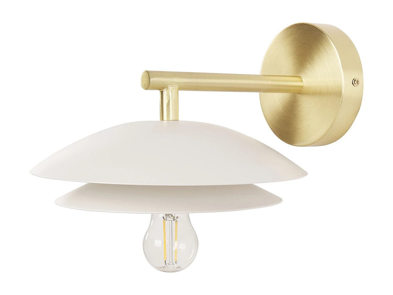 Lampa ścienna LASOLO Metal Biały