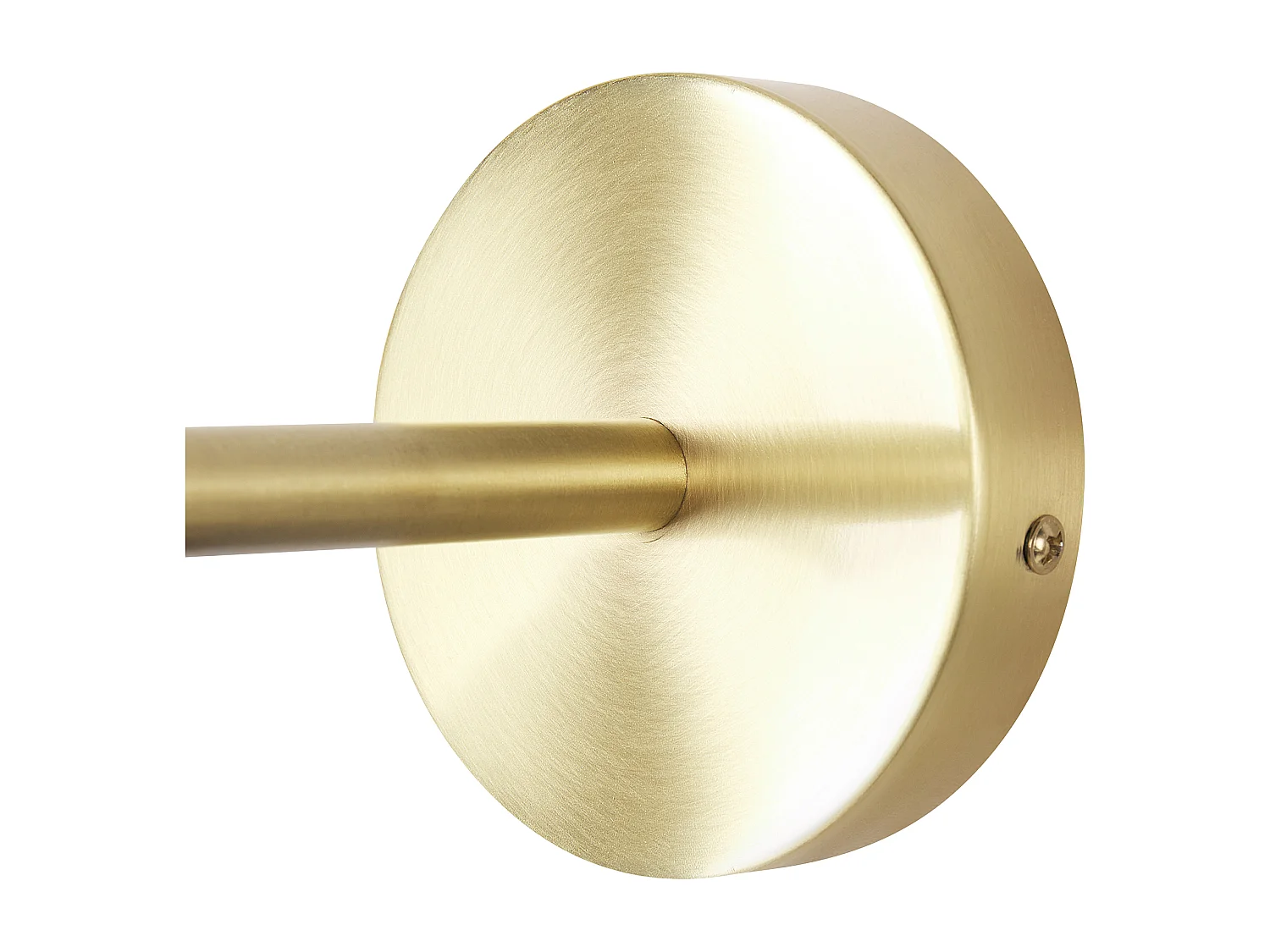 Wandleuchte Metall weiß / gold Kegelform 1-flammig Glühbirnen-Optik Lasolo