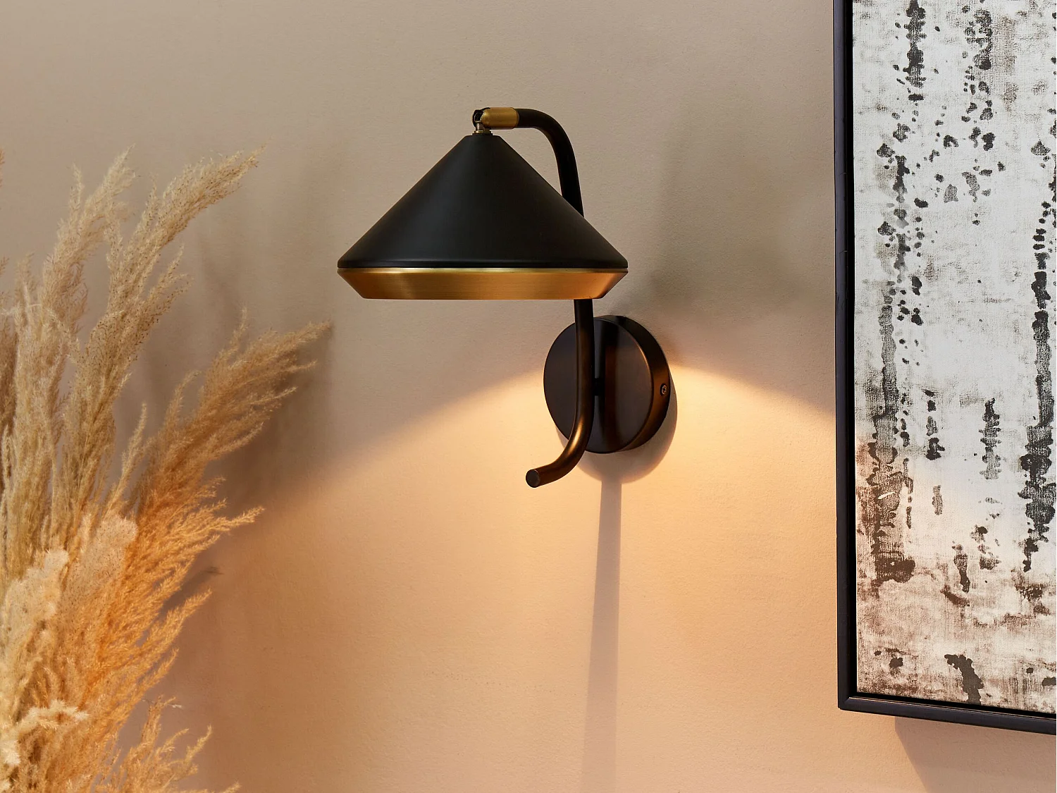 Lampe spot MOKVI Réglable Métal Noir