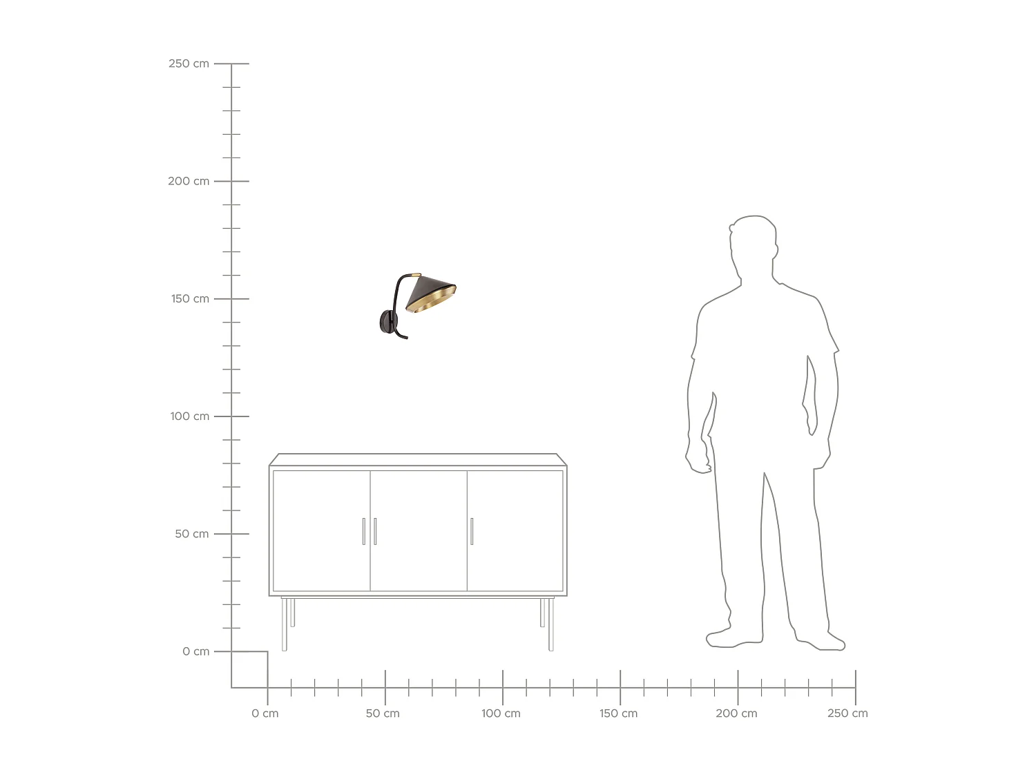 Lampe spot MOKVI Réglable Métal Noir