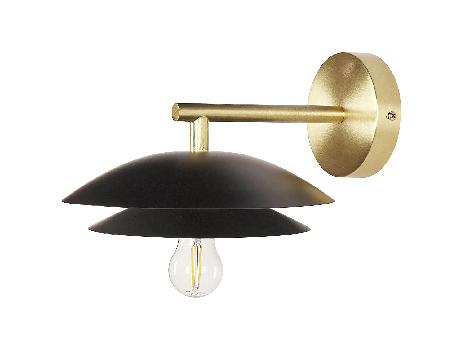 Wandlamp LASOLO Metaal Zwart