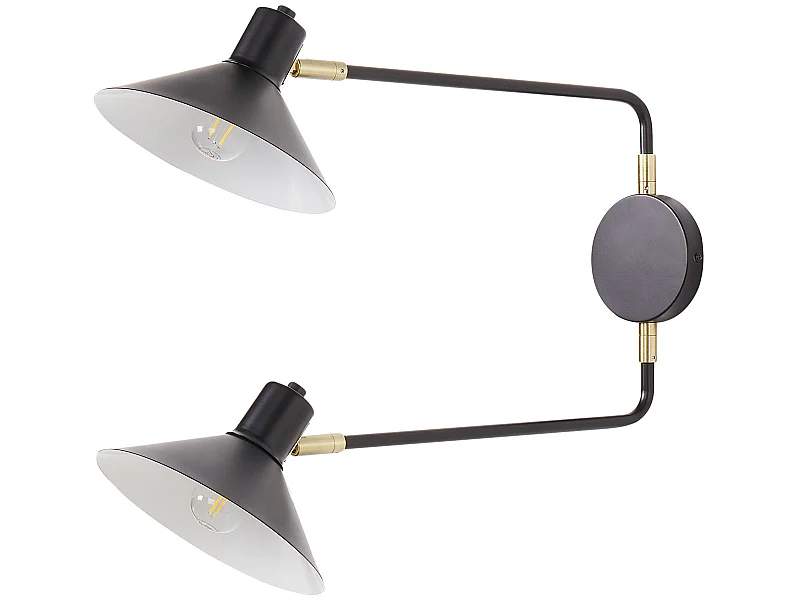 Lampe murale KADASSA Réglable Métal Noir