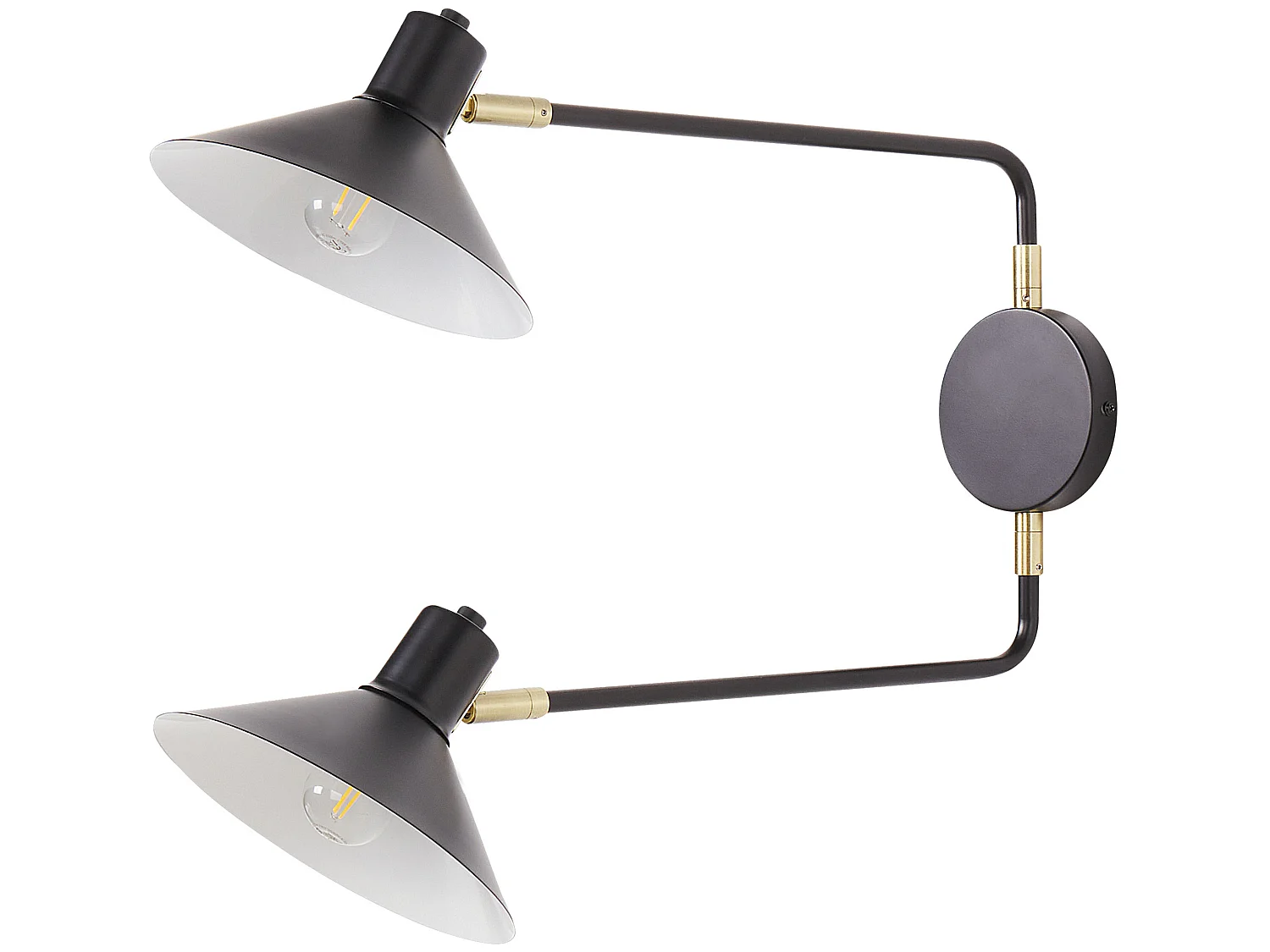 Lampe murale KADASSA Réglable Métal Noir