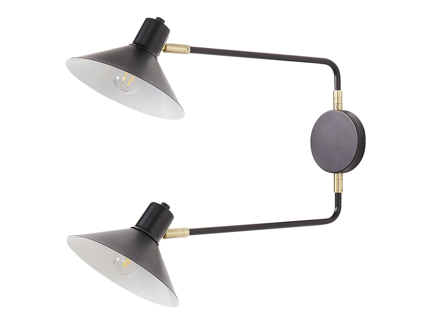 Lampe murale KADASSA Réglable Métal Noir
