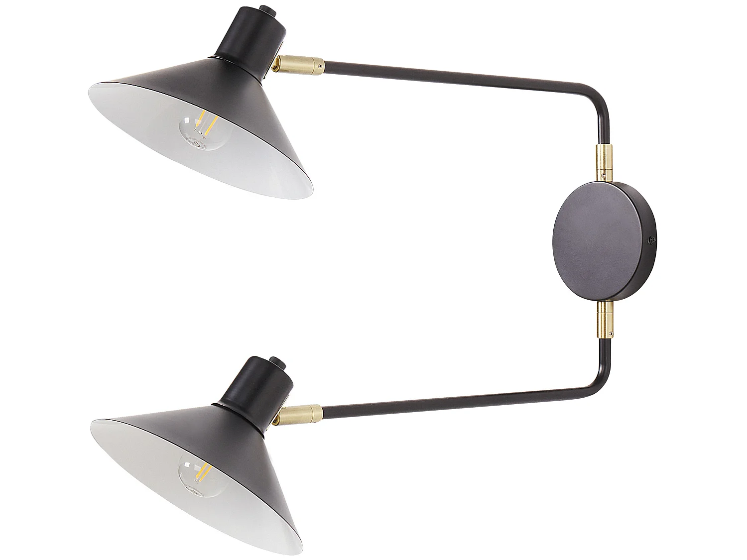 Lampe murale KADASSA Réglable Métal Noir