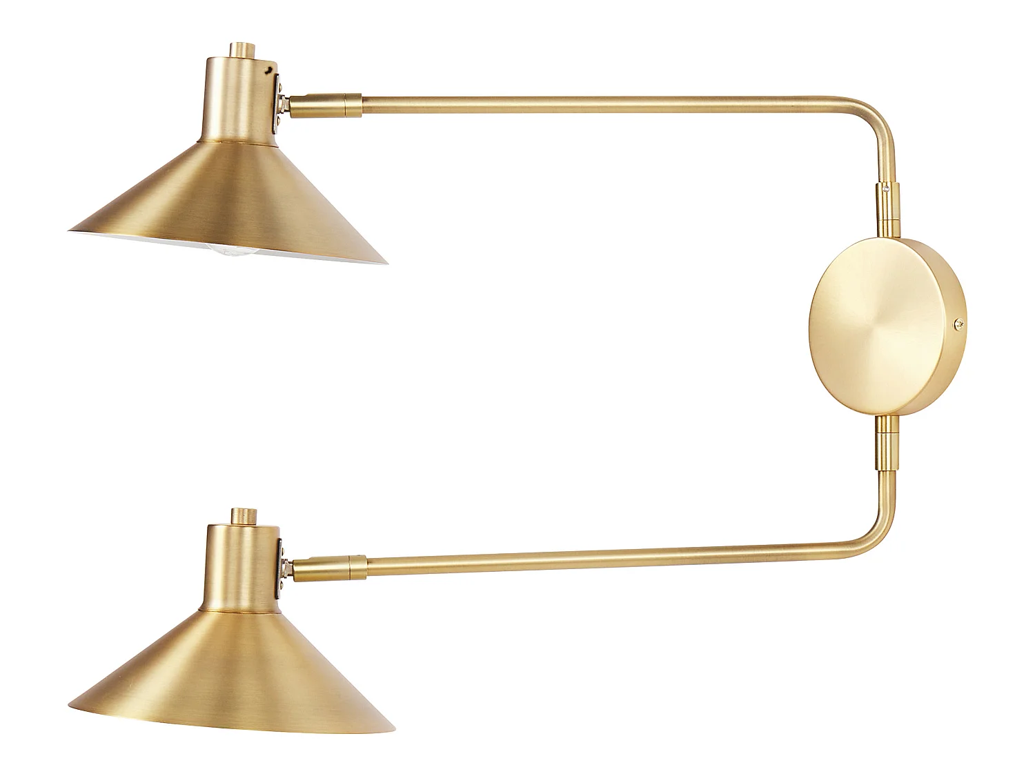 Wandlampe KADASSA verstellbar Metall Gold