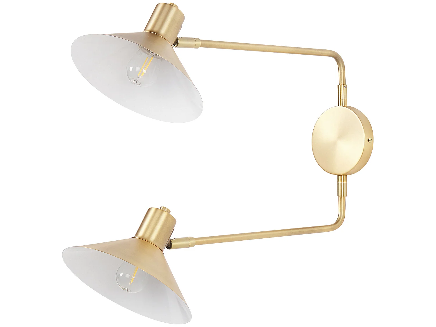 Lampa ścienna KADASSA Regulowana Metal Złoty