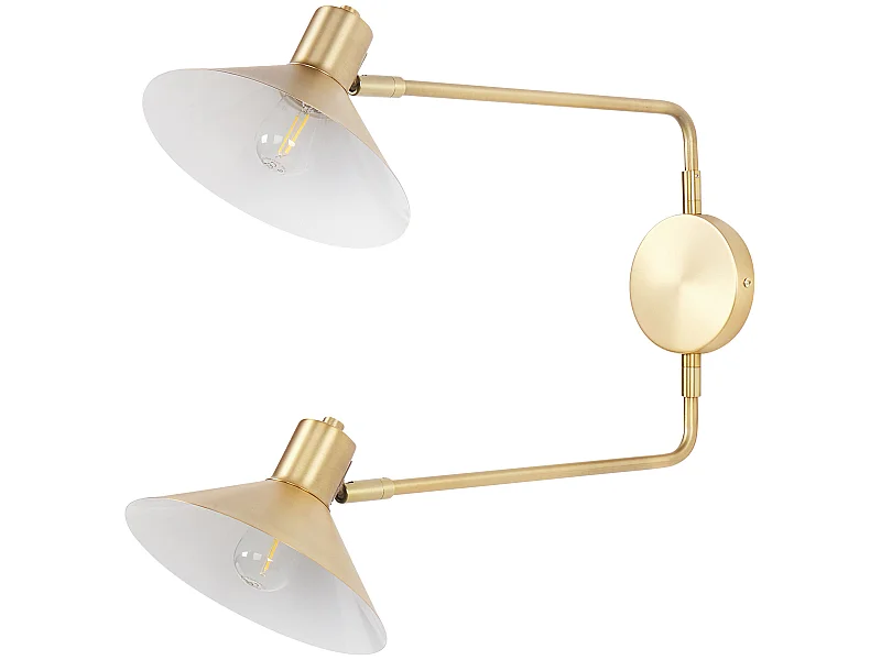 Wandlampe KADASSA verstellbar Metall Gold