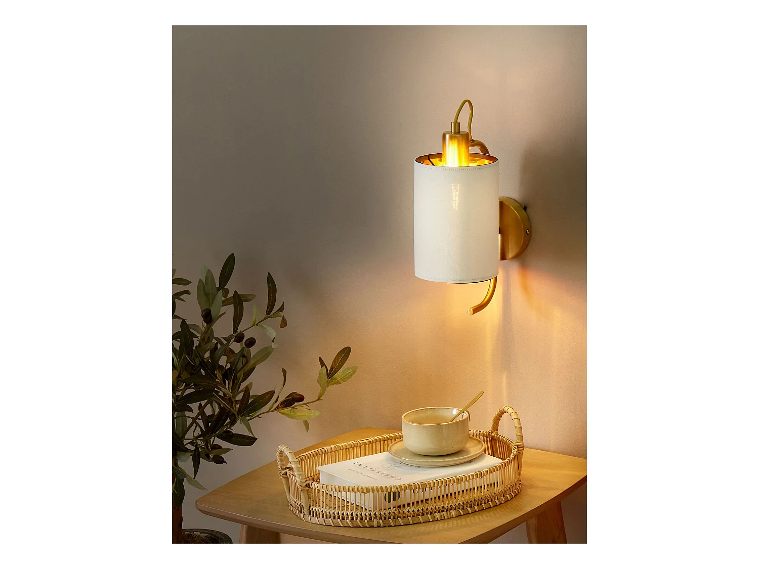 Lampe murale LIBERIA Métal Cuivré