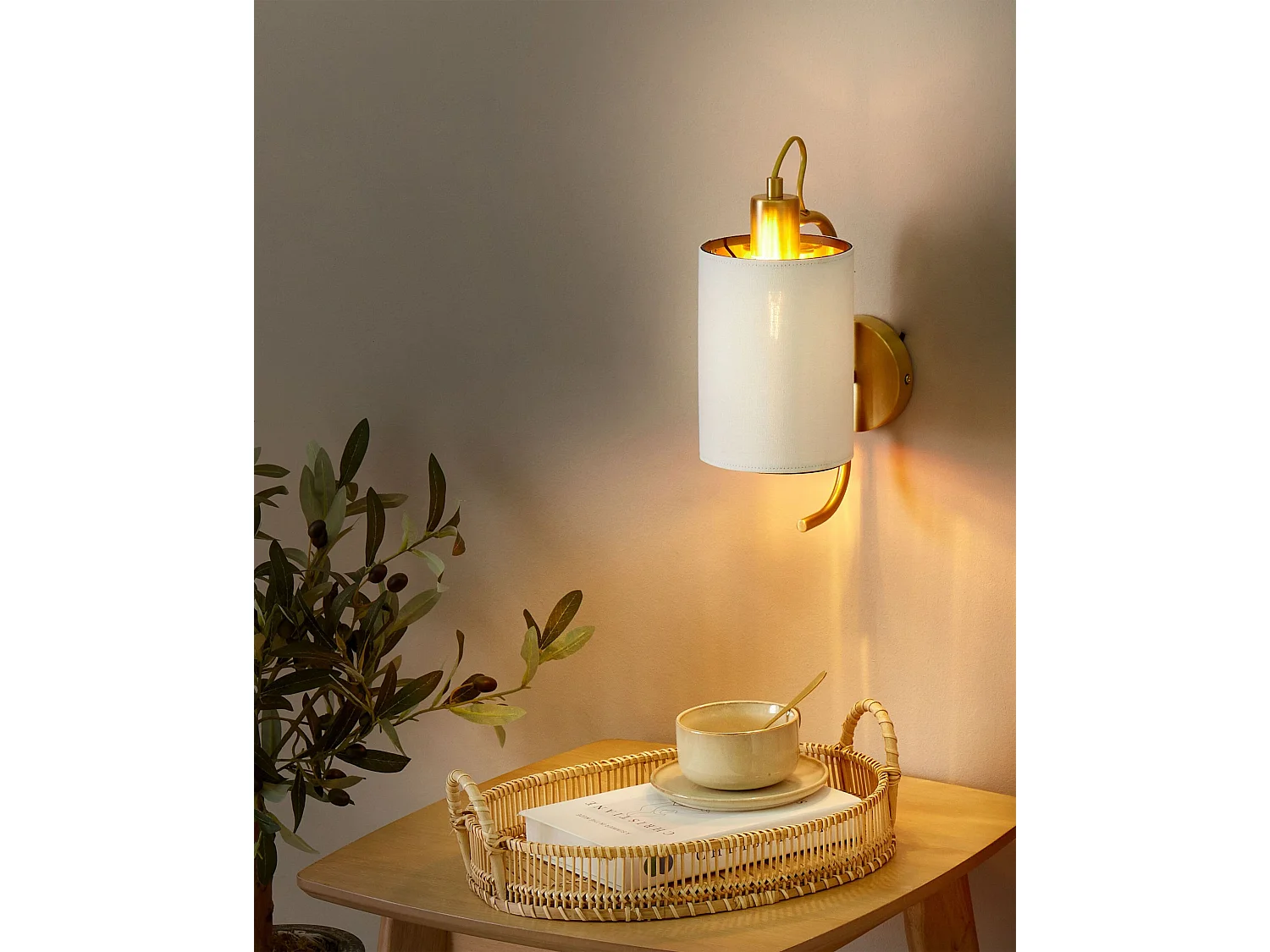 Lampe murale LIBERIA Métal Cuivré