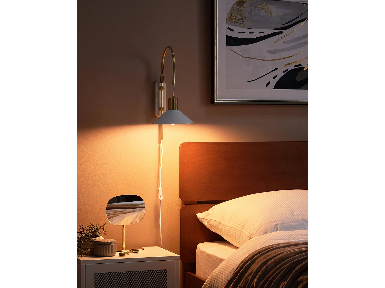 Wandlamp SISSA Metaal Wit