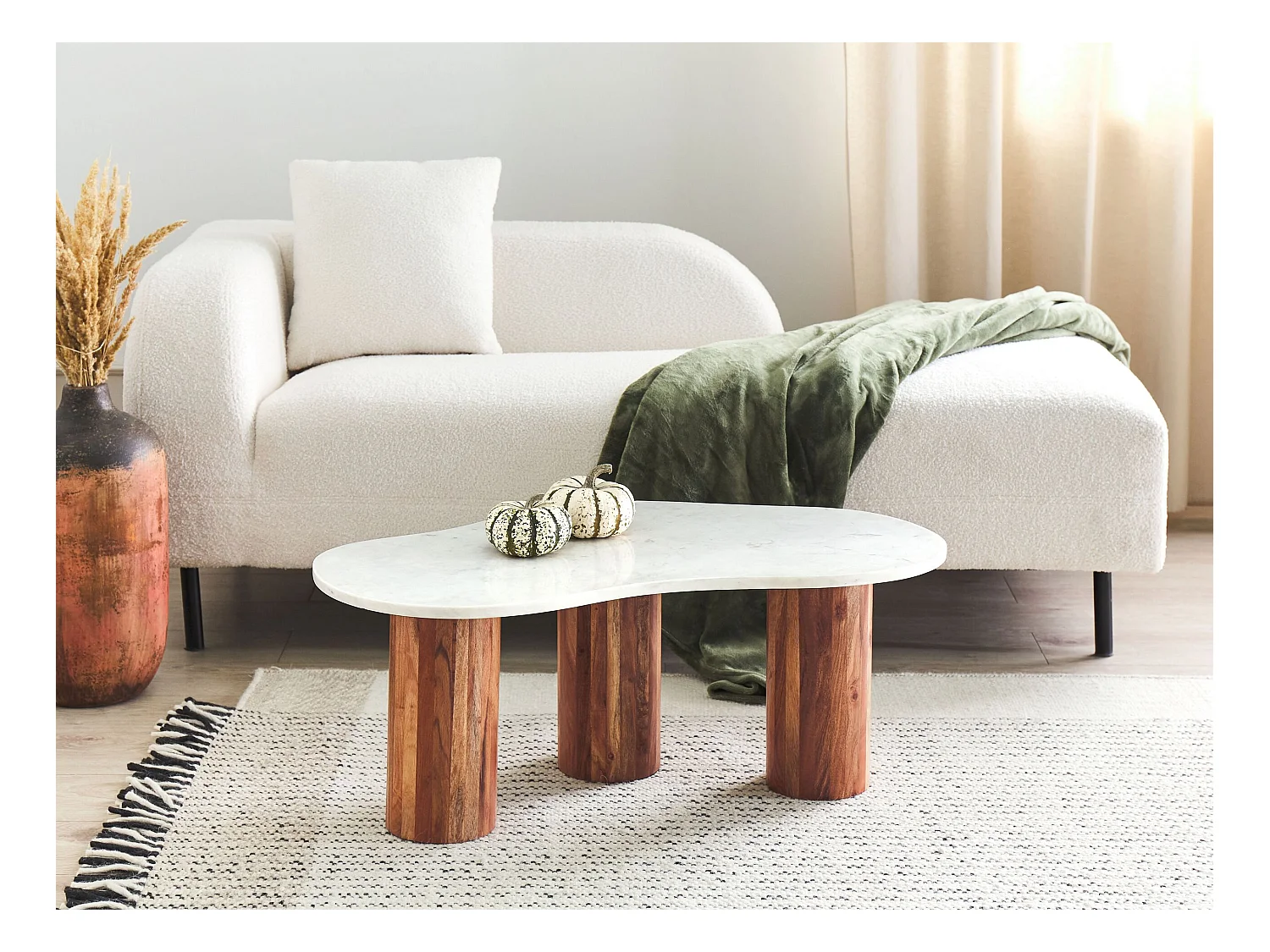 Table basse CASABLANCA Marbre Blanc