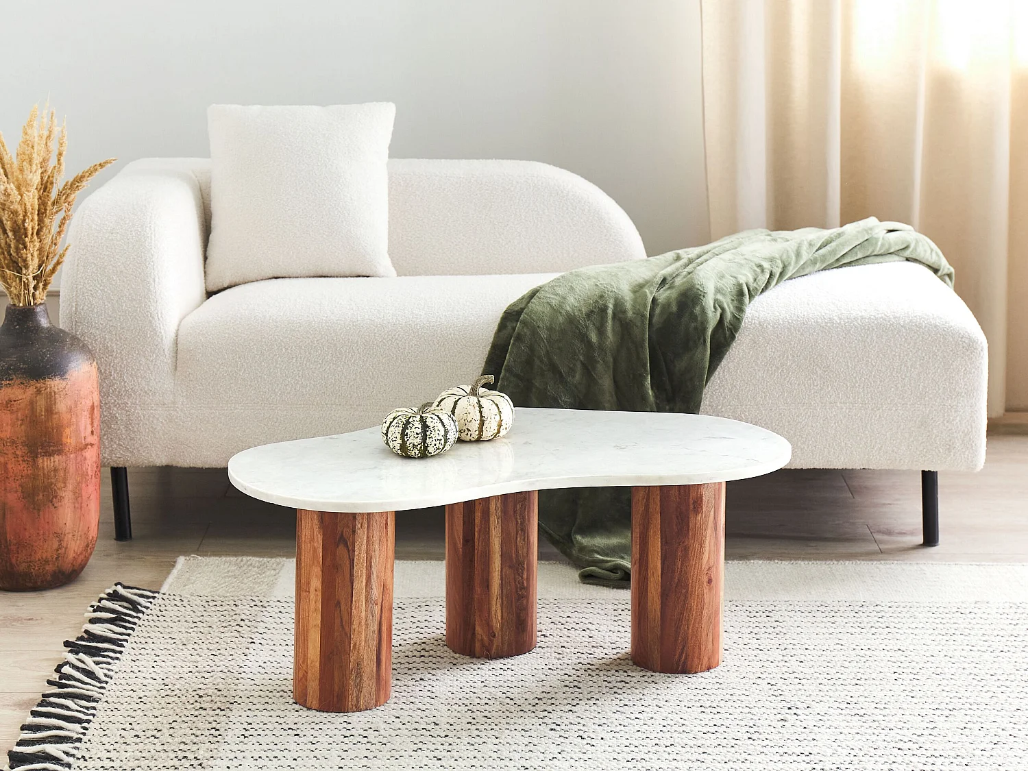 Table basse CASABLANCA Marbre Blanc