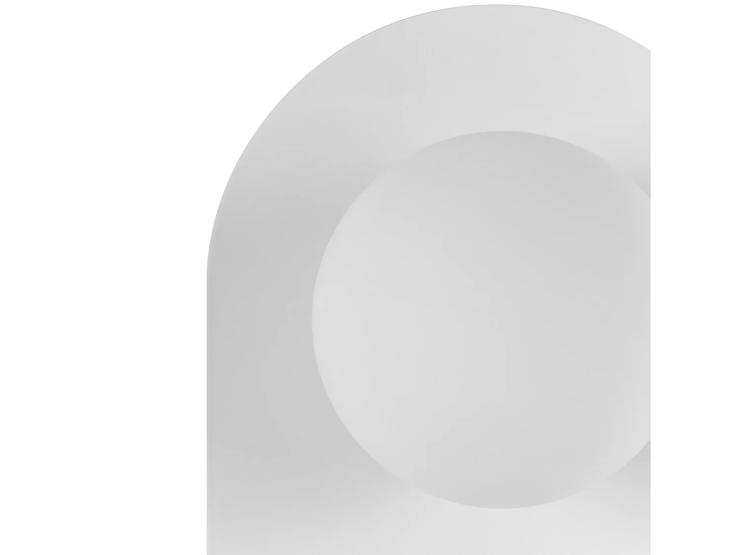 Wandlampe MAPI mit Ablage Metall Weiss