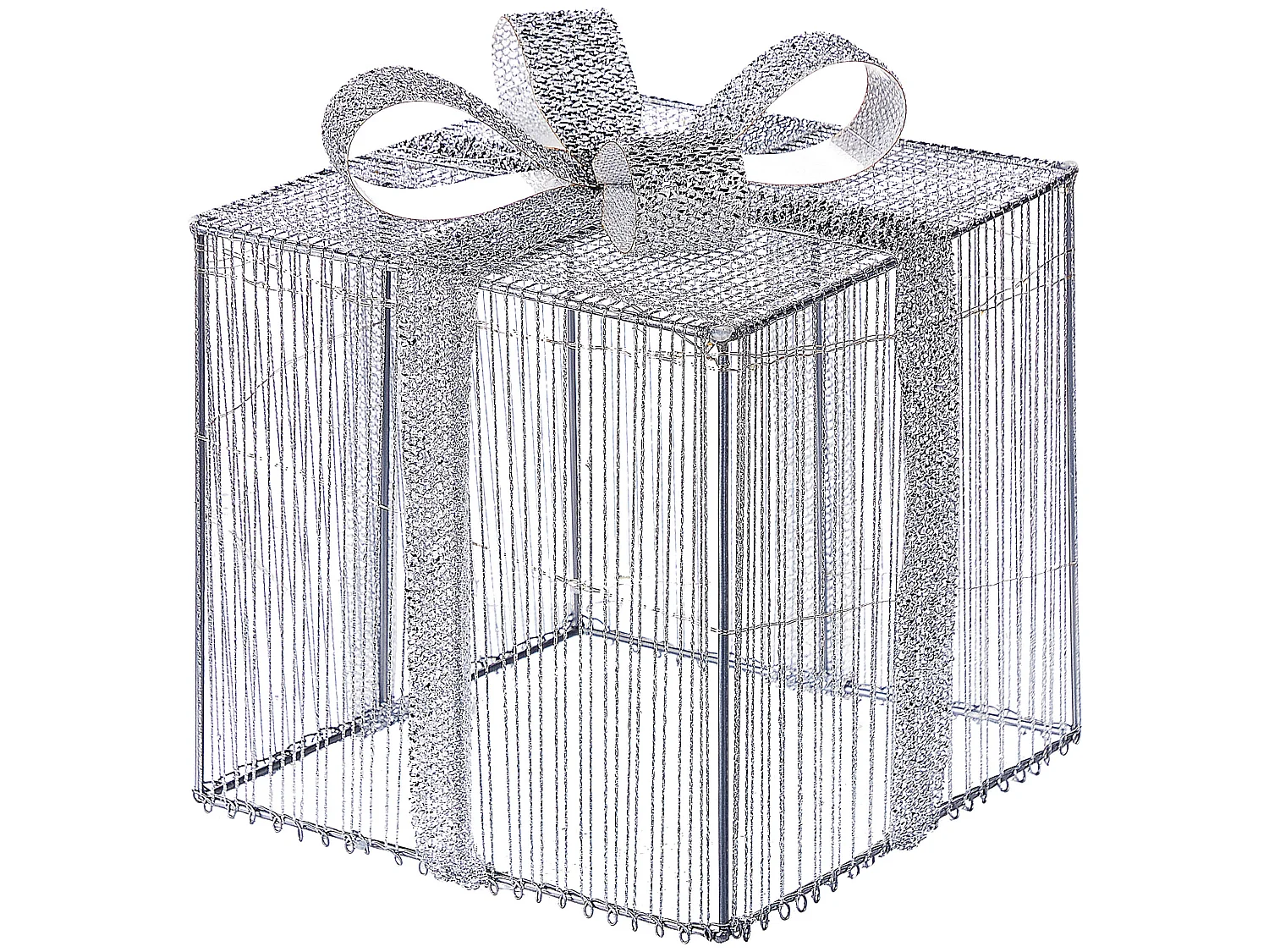 Décoration extérieure LED ARNES Cadeaux de Noël 25/20/15 cm Argenté