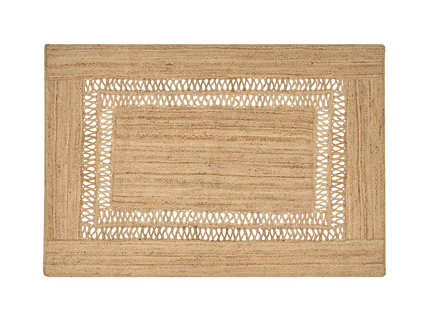 Tapis YENIKOY Beige 160 x 230 cm Jute