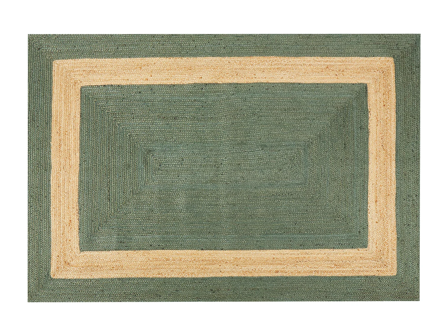 Vloerkleed KARAKUYU 160 x 230 cm Jute Groen