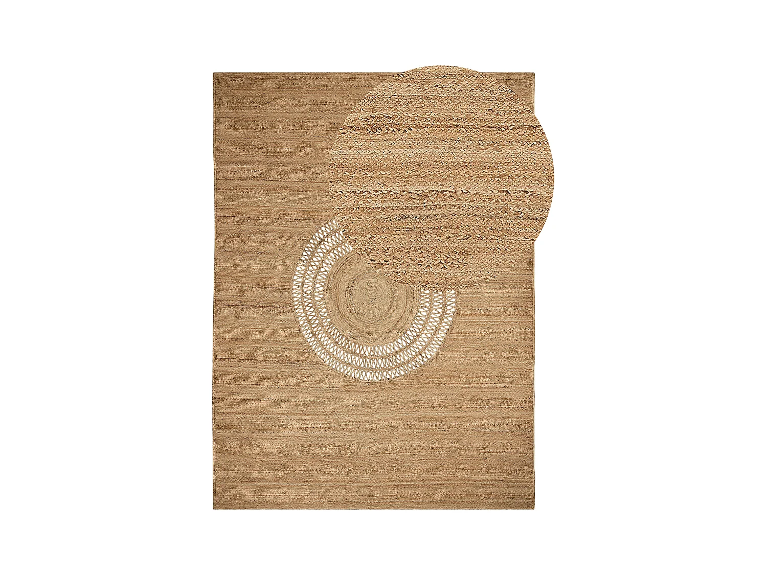 Tapis BOGAZOREN Beige 300 x 400 cm Jute