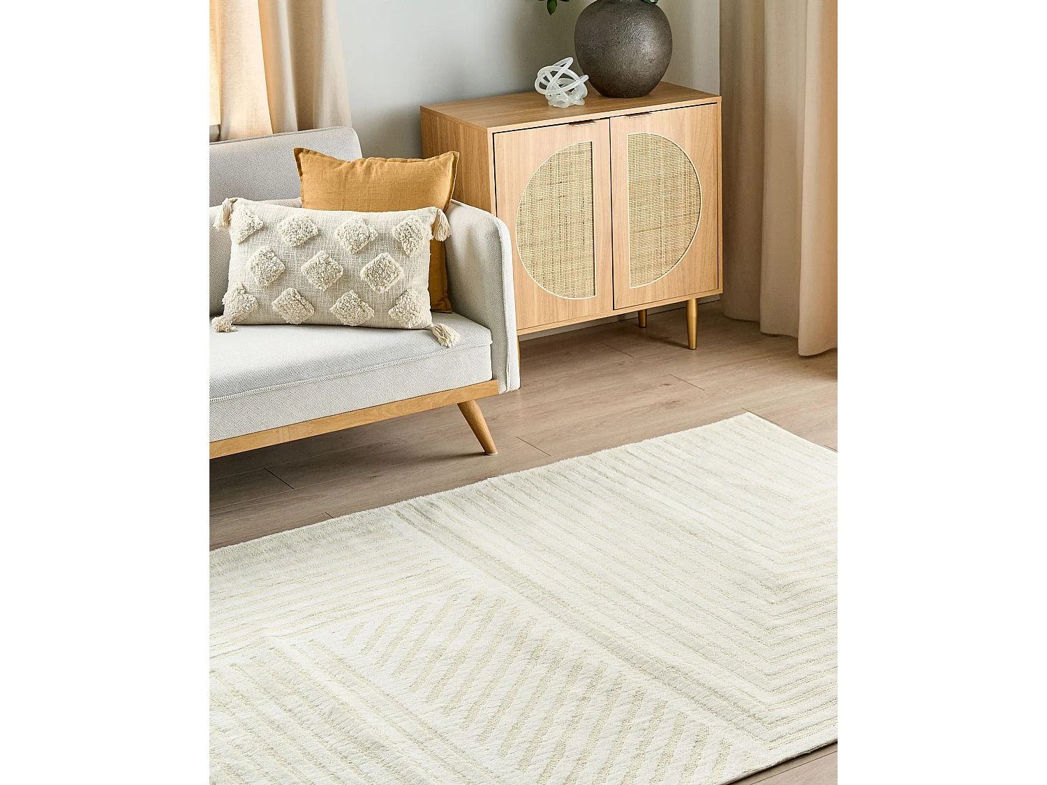 Tapis ABEGUM Beige 160 x 230 cm Laine
