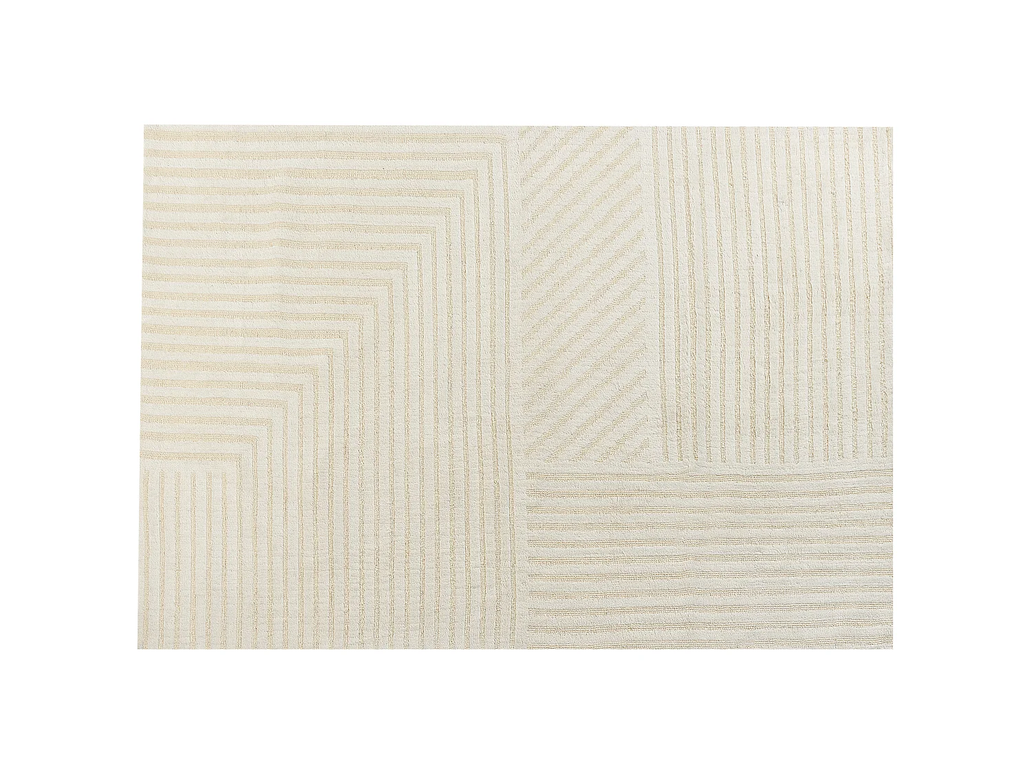 Tapis en laine beige 160 x 230 cm ABEGUM