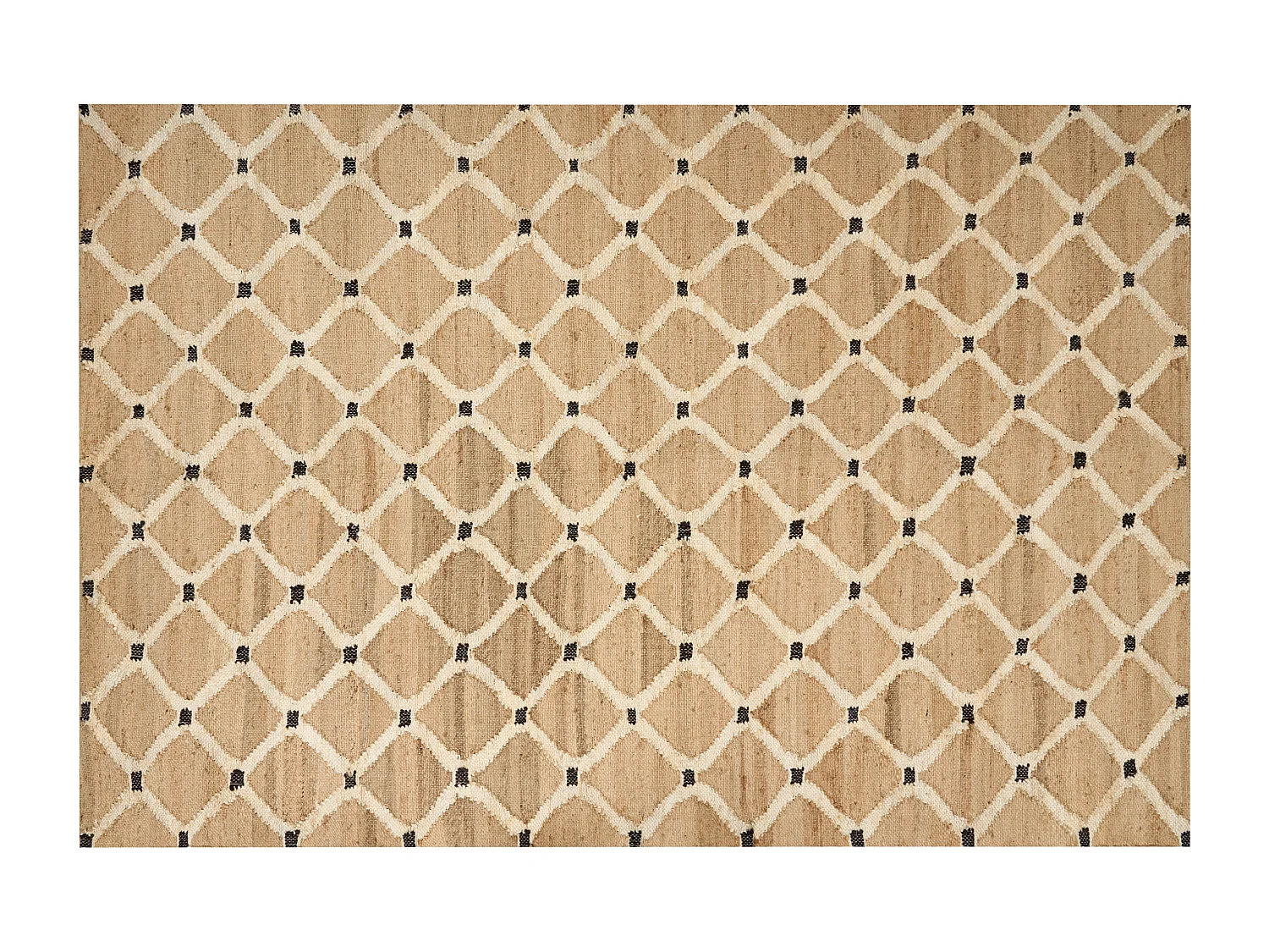 Vloerkleed KALEKOY 200 x 300 cm Jute Beige