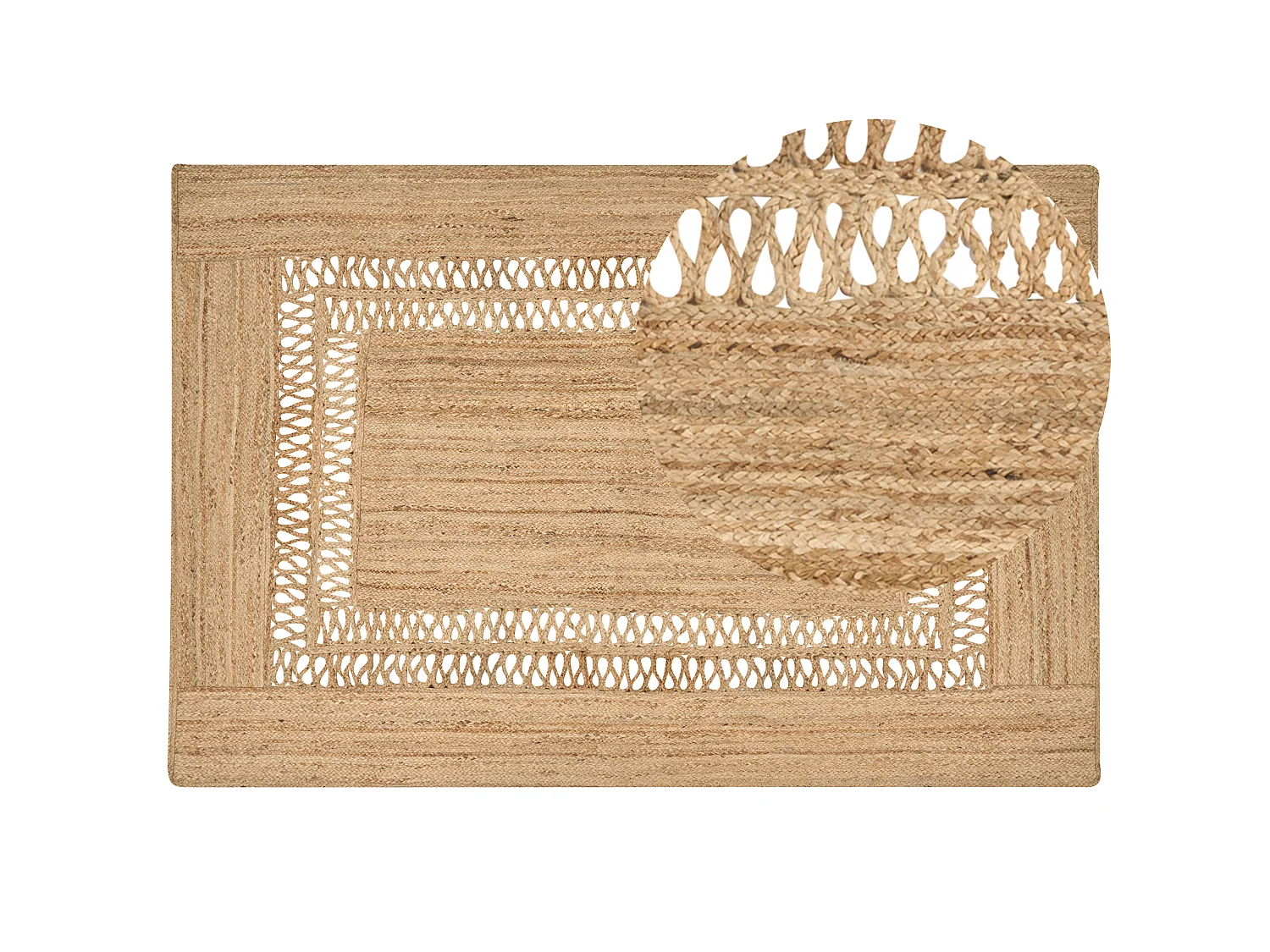 Teppich YENIKOY 200 x 300 cm Jute Beige