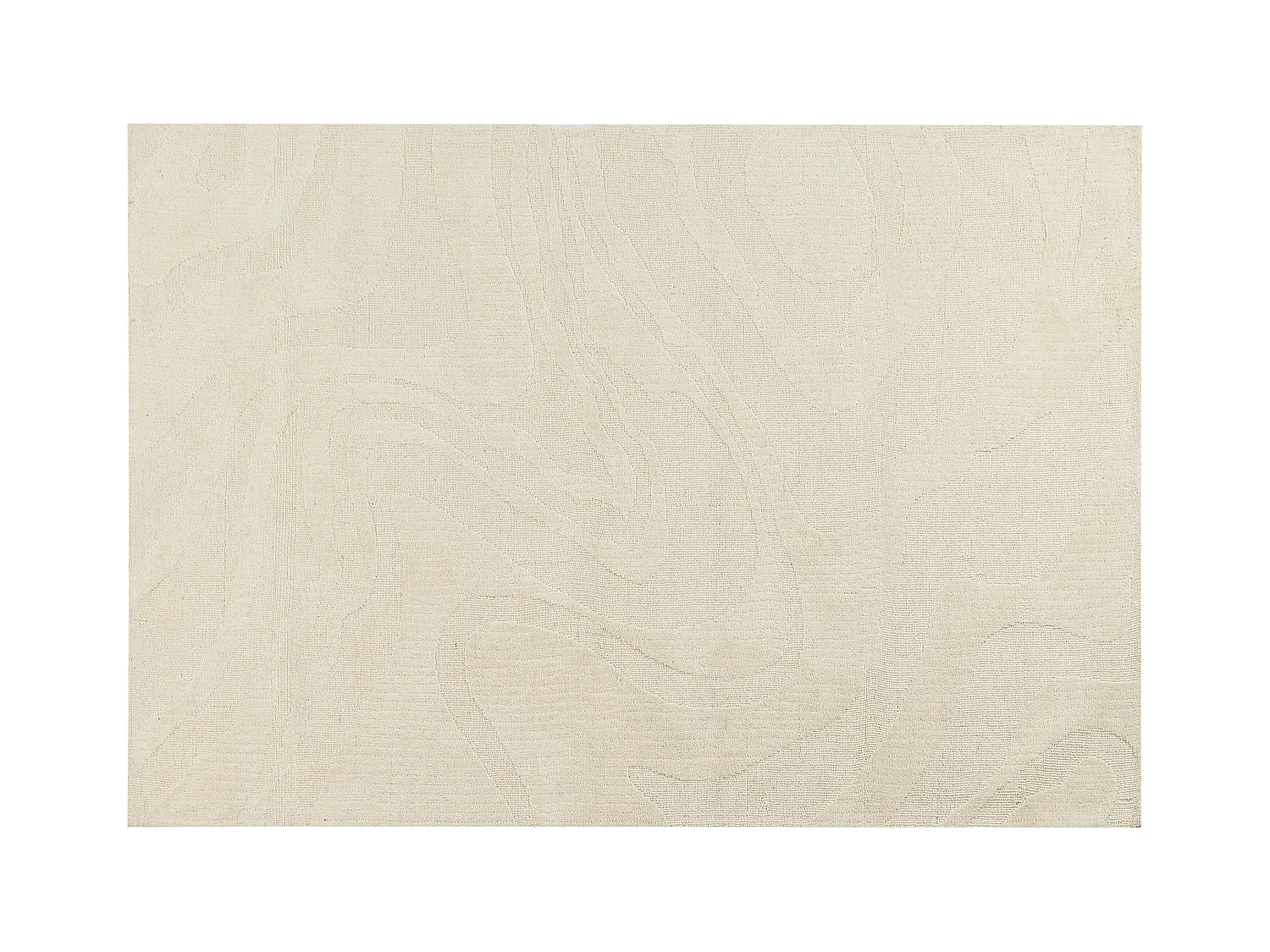 Vloerkleed wol beige 160 x 230 cm SASNAK