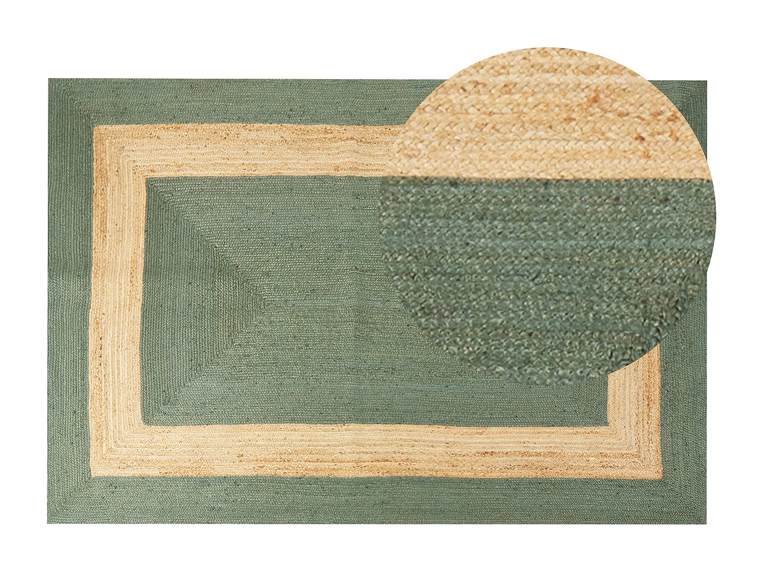 Tapis KARAKUYU Vert 200 x 300 cm Jute