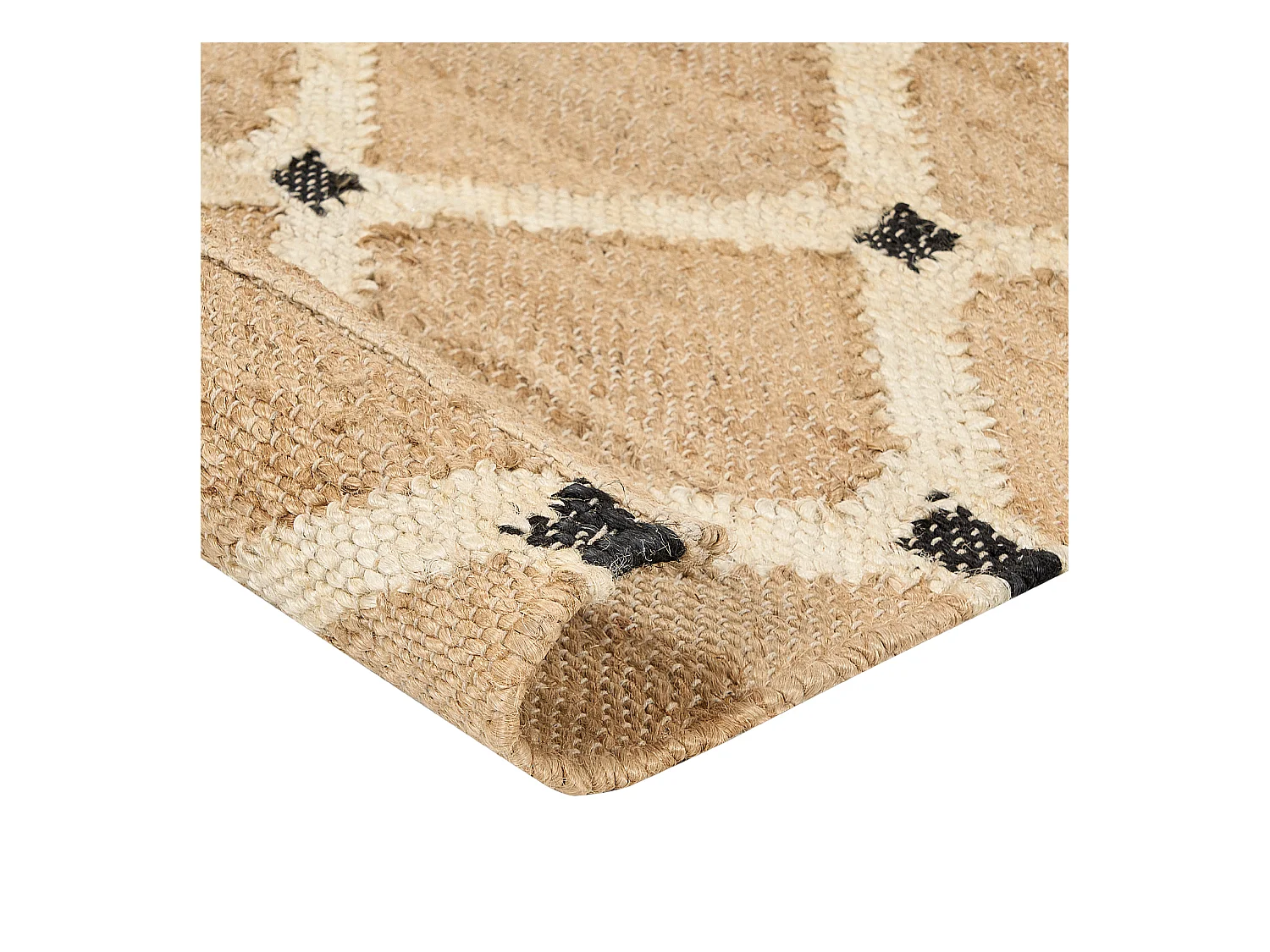 Vloerkleed KALEKOY 160 x 230 cm Jute Beige