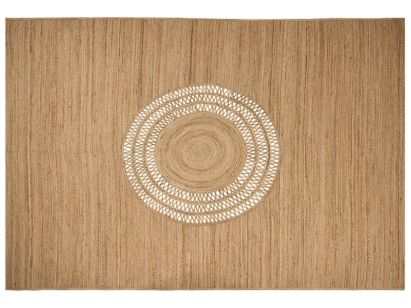 Teppich BOGAZOREN 160 x 230 cm Jute Beige