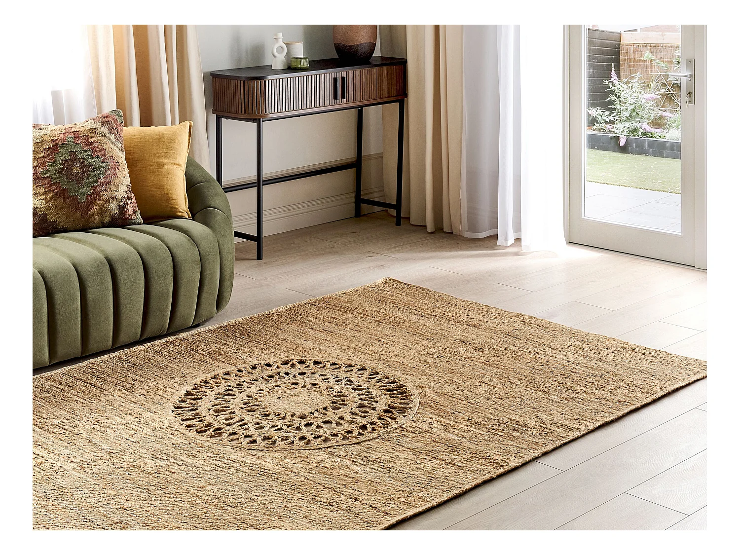 Tapis BOGAZOREN Beige 160 x 230 cm Jute