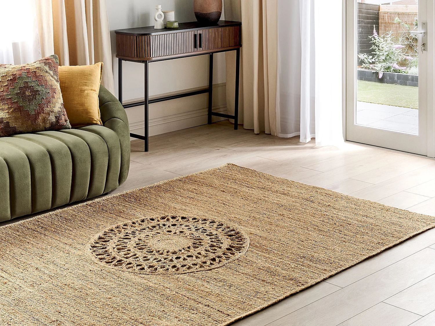 Teppich BOGAZOREN 160 x 230 cm Jute Beige