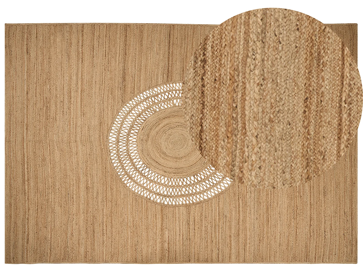 Tapete BOGAZOREN 160 x 230 cm Juta Creme