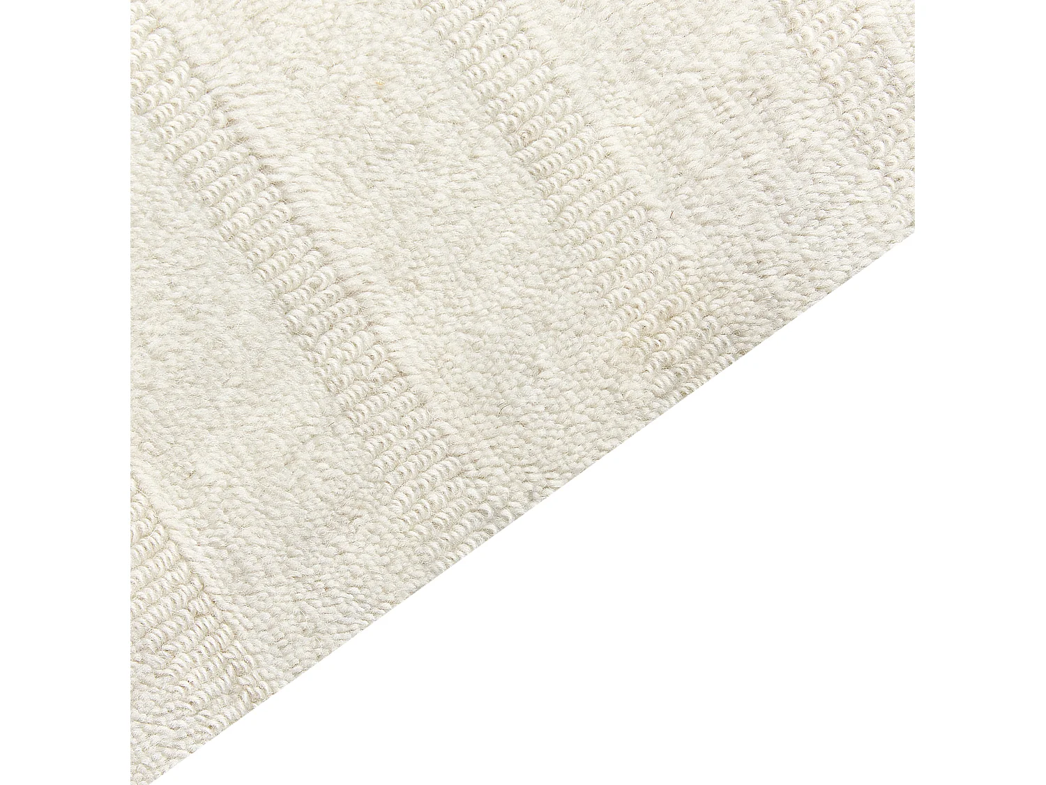 Teppich Wolle beige 200 x 300 cm abstraktes Muster Kurzflor DAGARI